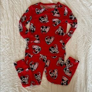 Posh Peanut x Disney Red and Pink Kids Pajama Set with Character Design